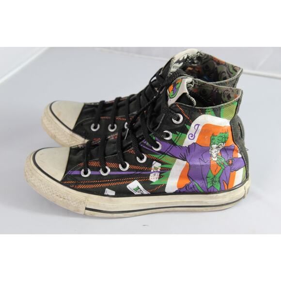 Converse DC Comics X Chuck Taylor all star high top Batman vs Joker flying cards - Picture 1 of 8